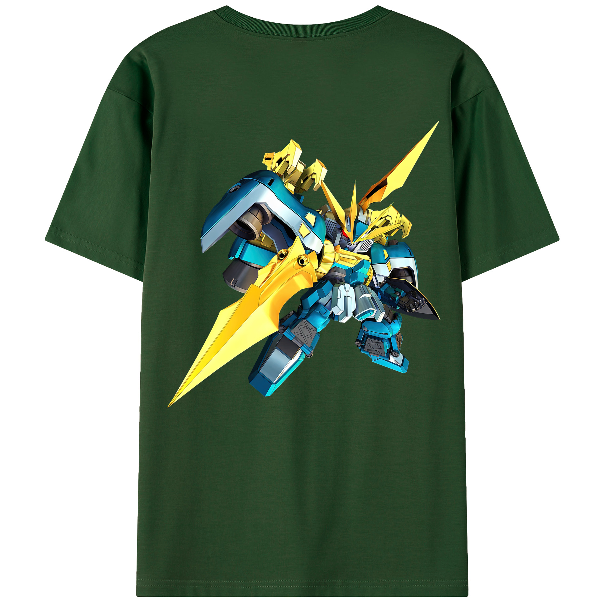 （画像用） 機動戦士ガンダム Mobile Suit Gundam 綿100％半袖Tシャツ（背面プリント）